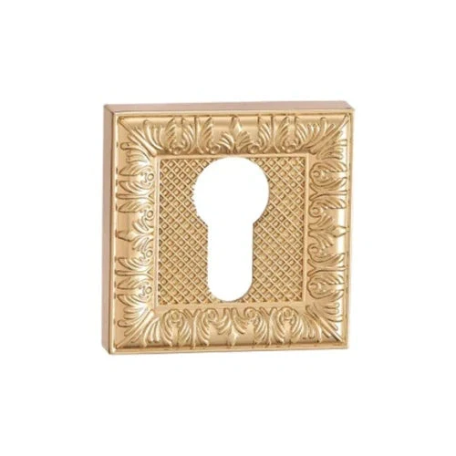 Zinc square gold escutcheon