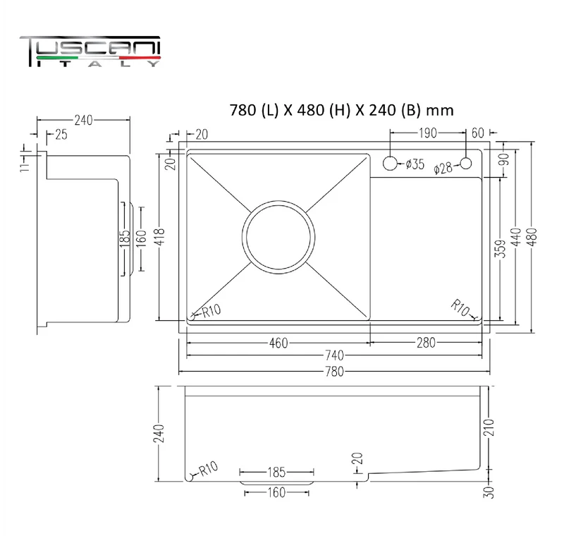 K7848NS | K7848NB - Under-Mount Use Kitchen Sink