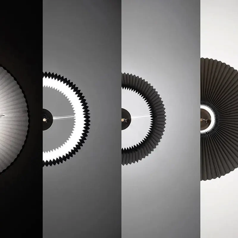 Nordic deformable Pendant light modern minimalist stretchable restaurant bar counter creative pleated lampshade suspension lamp