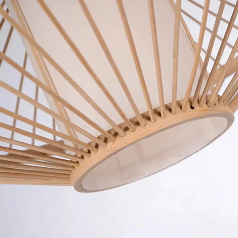 Dia 50cm Hand knitting Bamboo Pendant Lamp