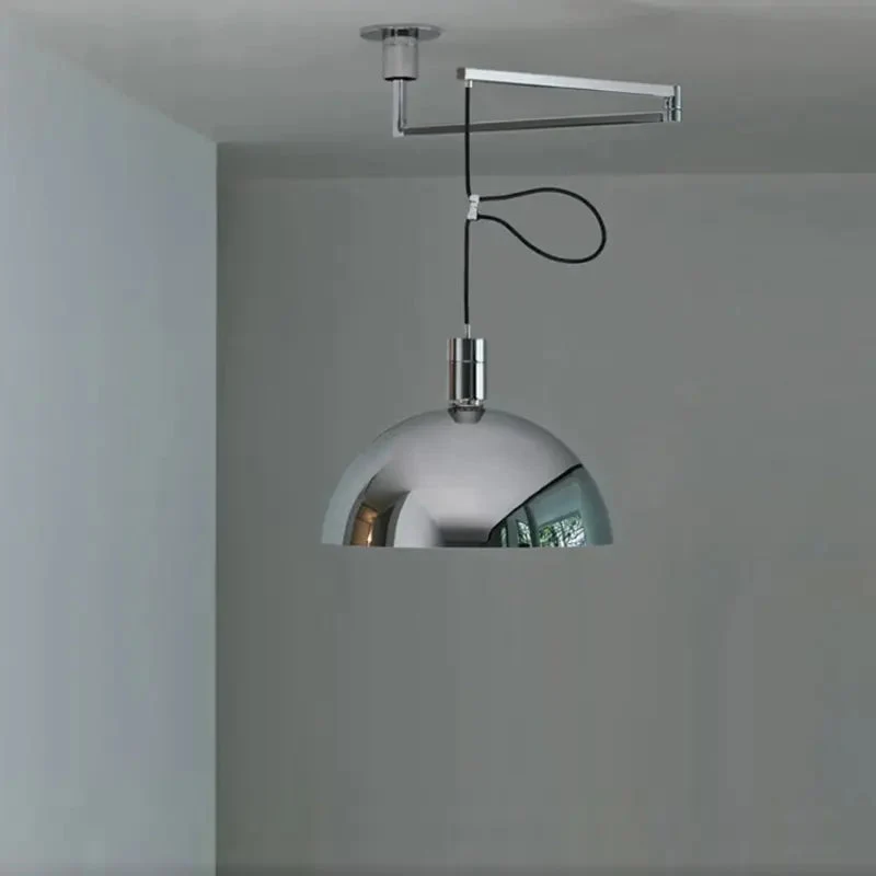 Modern simple Bauhaus pendant lamp Nordic chrome black white Living dining room bedroom adjustable arm creative hanging light
