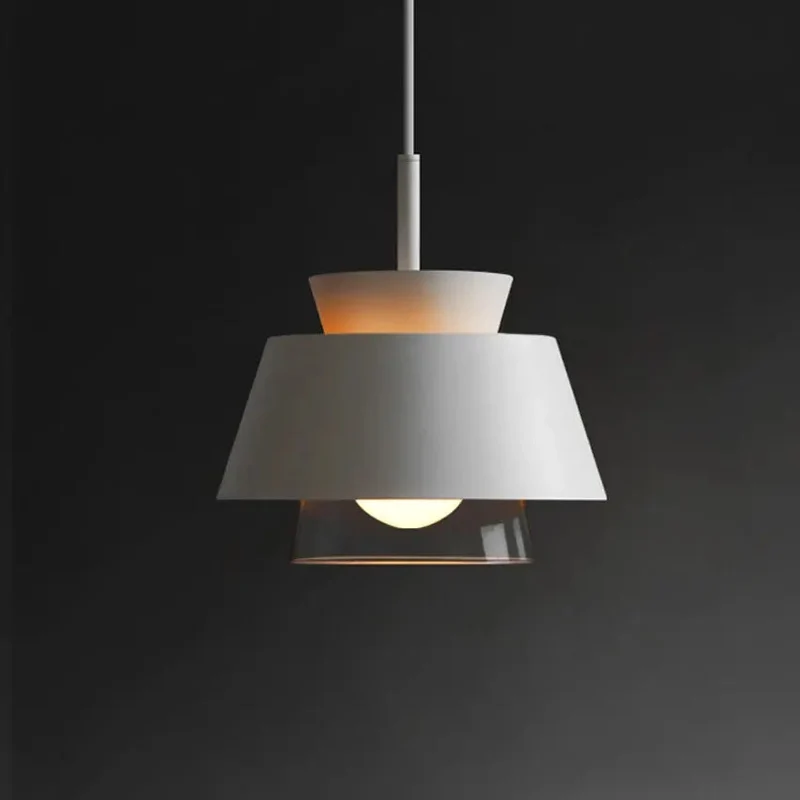 Nordic Macaron hanging pendant lights modern wrought iron colorful Frosted lampshades restaurant cafe aisle bar glass droplight