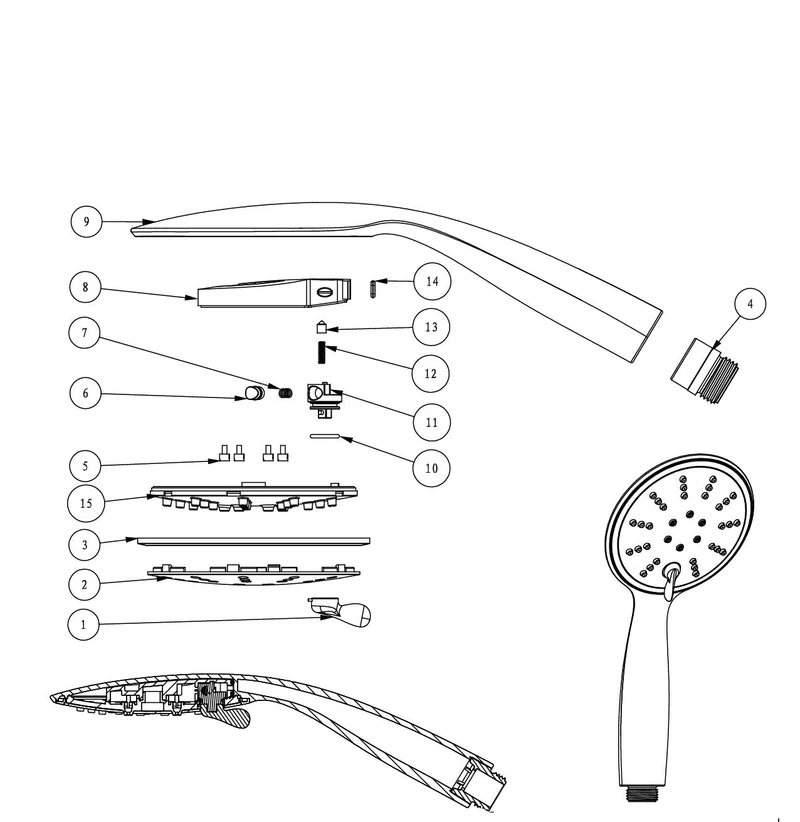 R8 - Rombusto Series Hand Shower