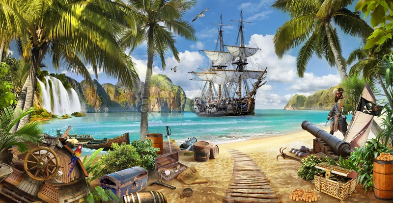 Murals, Frescoes and photo wallpaper. The best landscapes Art. 9545