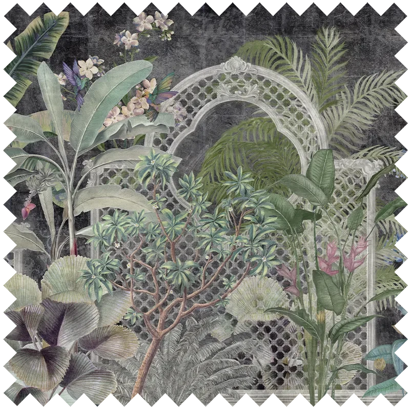 Fabric Verdant Mosaic Dark