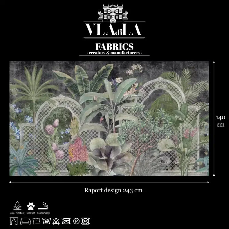 Fabric Verdant Mosaic Dark
