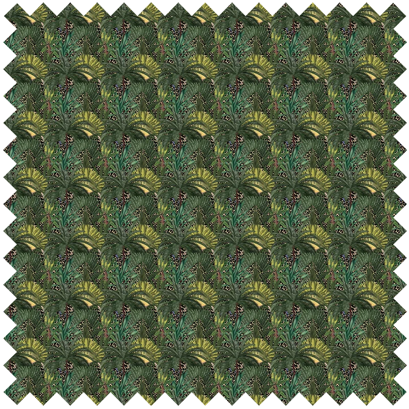 Fabric Leopard Palms