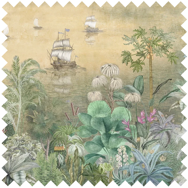 Fabric Paradise Shore Sunset