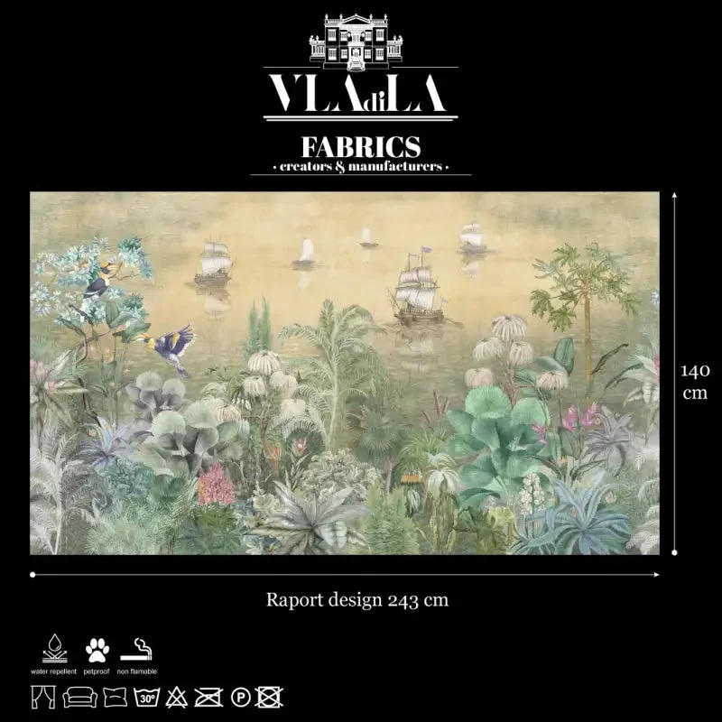 Fabric Paradise Shore Sunset