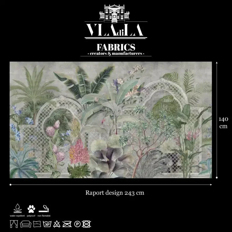 Fabric Verdant mosaic