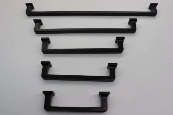 VILA A1058 Cabinet Handles Drawer Pulls Solid Zinc Alloy Mat Black Furniture Kitchen Cupboard 1-pec