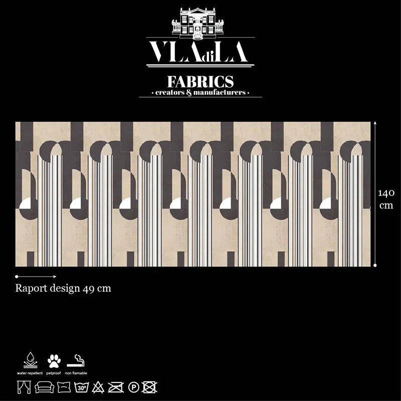 Fabric The Daily Express (brown)