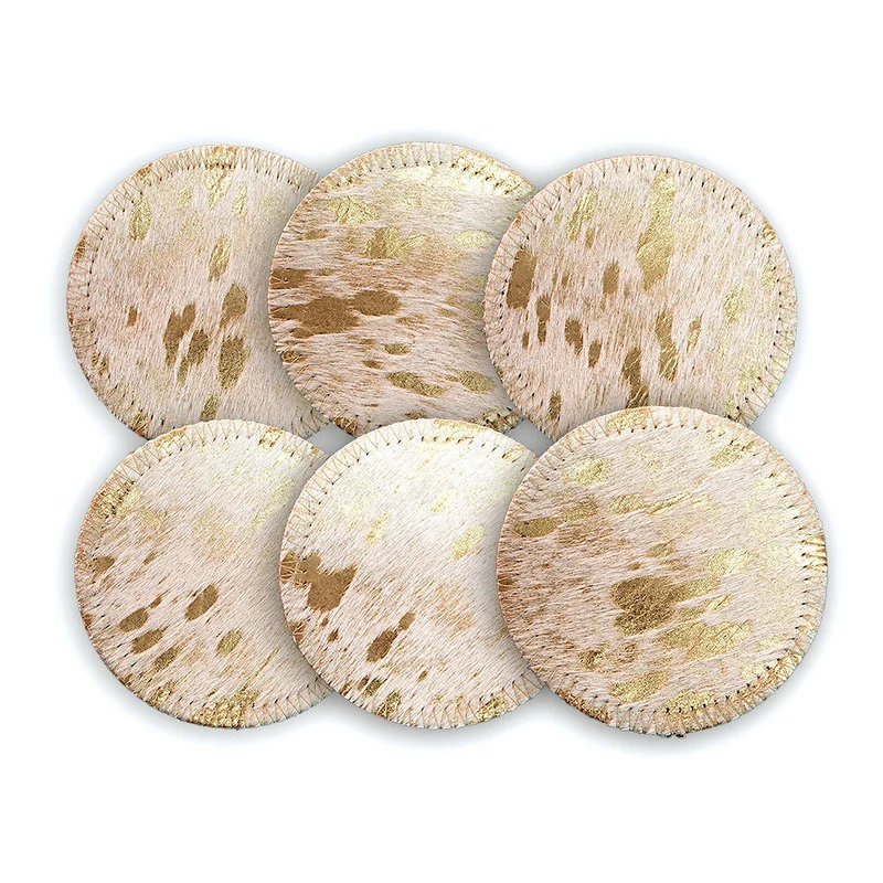 Coaster Gold on White