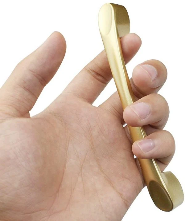Vila 8605 Zink Alloy Door Handles Golden Door Handles Golden Drawer Door Cabinet Handles for Bathroom and Kitchen cabinets