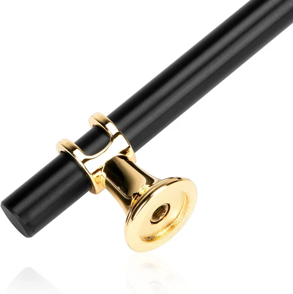 Vila 5906 Cabinet Handles Metal For Kitchen Drawer Pulls Color : (Black/Gold) – Size : (Knob-96mm-128mm-160mm-192mm)1 Pec