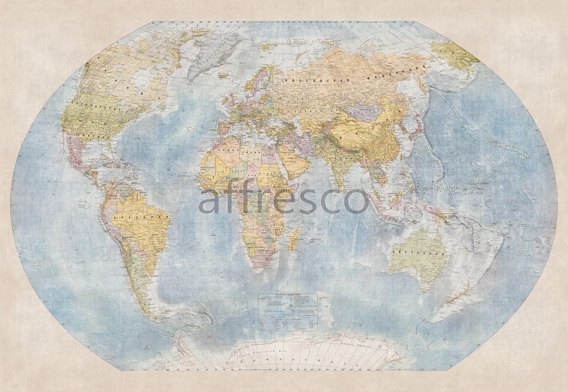 Murals, Frescoes and photo wallpaper. Maps Art. ID136477