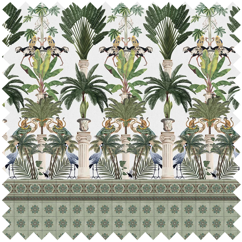 Fabric Tropical Columns Light