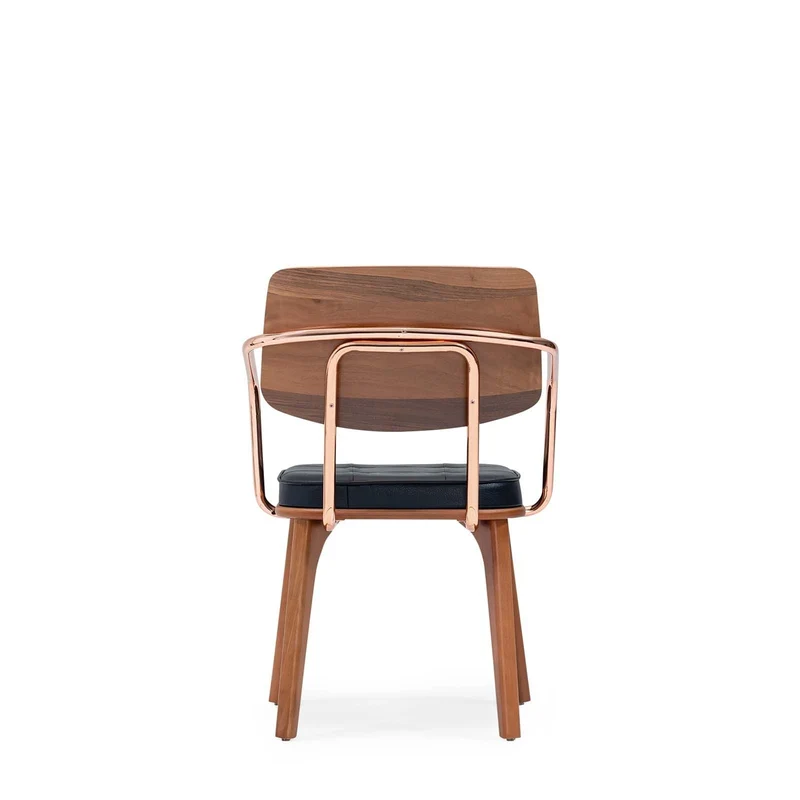 Altos Kollu Chair – Wooden Frame with Metal Arm Supports