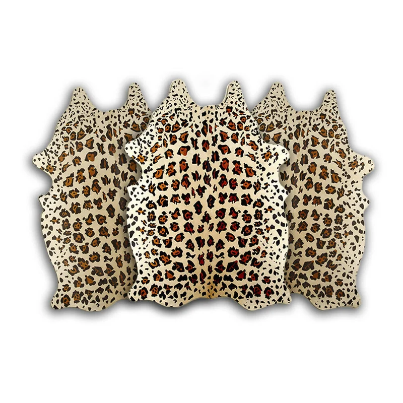 DEKOLAND - Wild Cat on Beige Cowhide