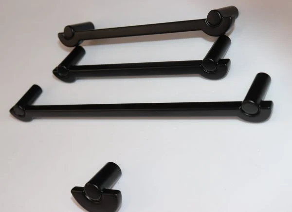 VILA 888 Cabinet Handles Drawer Pulls Solid Zinc Alloy Mat Black Furniture Kitchen Cupboard 1-pec