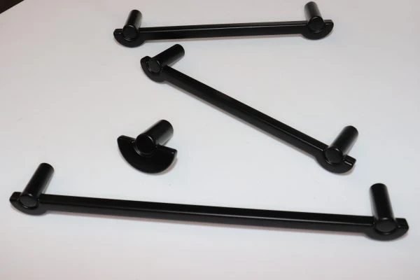 VILA 888 Cabinet Handles Drawer Pulls Solid Zinc Alloy Mat Black Furniture Kitchen Cupboard 1-pec