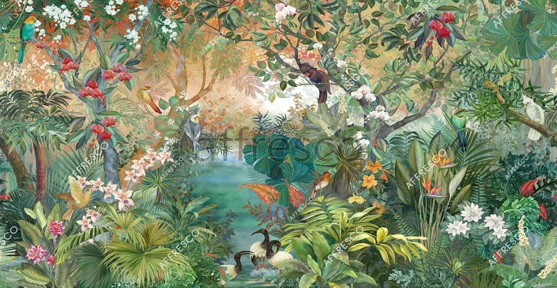 Murals, Frescoes and photo wallpaper. Tropics Art. ID136038